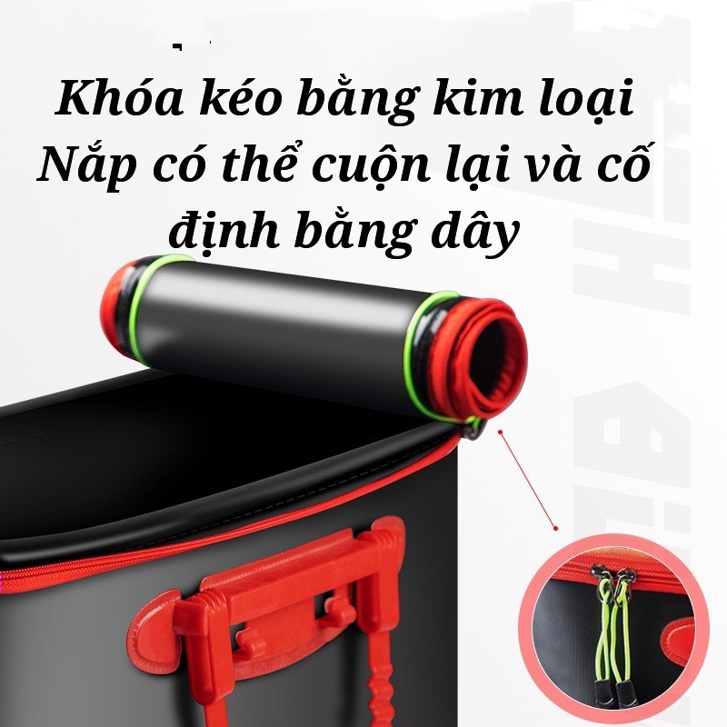 Thùng Đựng Cá Đi Câu Gấp Gọn Chất Lượng Cao BENNOU
