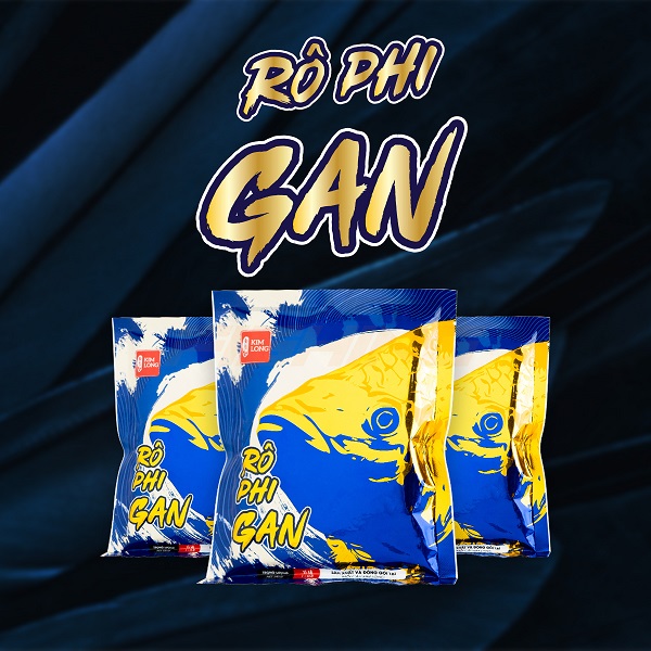 01 gói mồi câu rô phi gan kim long, chuyên câu cá rô phi, diêu hồng v.v.