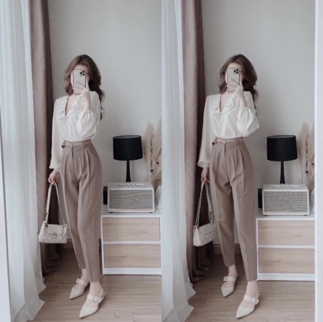 Sơ Mi Lụa Đính Ngọc HT_537