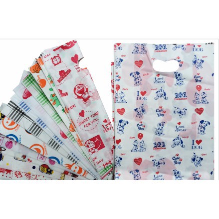 [HCM][SALE HẾT] Nửa kg túi xốp bọc ni lông in hình bao đựng quần áo hàng hóa bịch nilon thực phẩm (túi nilon gói hàng) - bọc nilon gói hàng - túi ni lông - bịch nilong hoa văn hột xoài HD