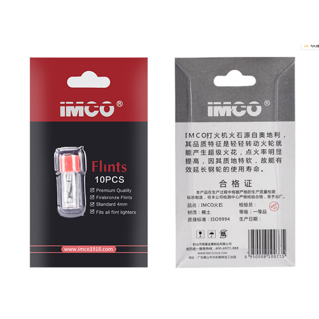 Vỉ Đá Imco 10 viên dùng cho hộp quẹt bật lửa xăng bấc đá