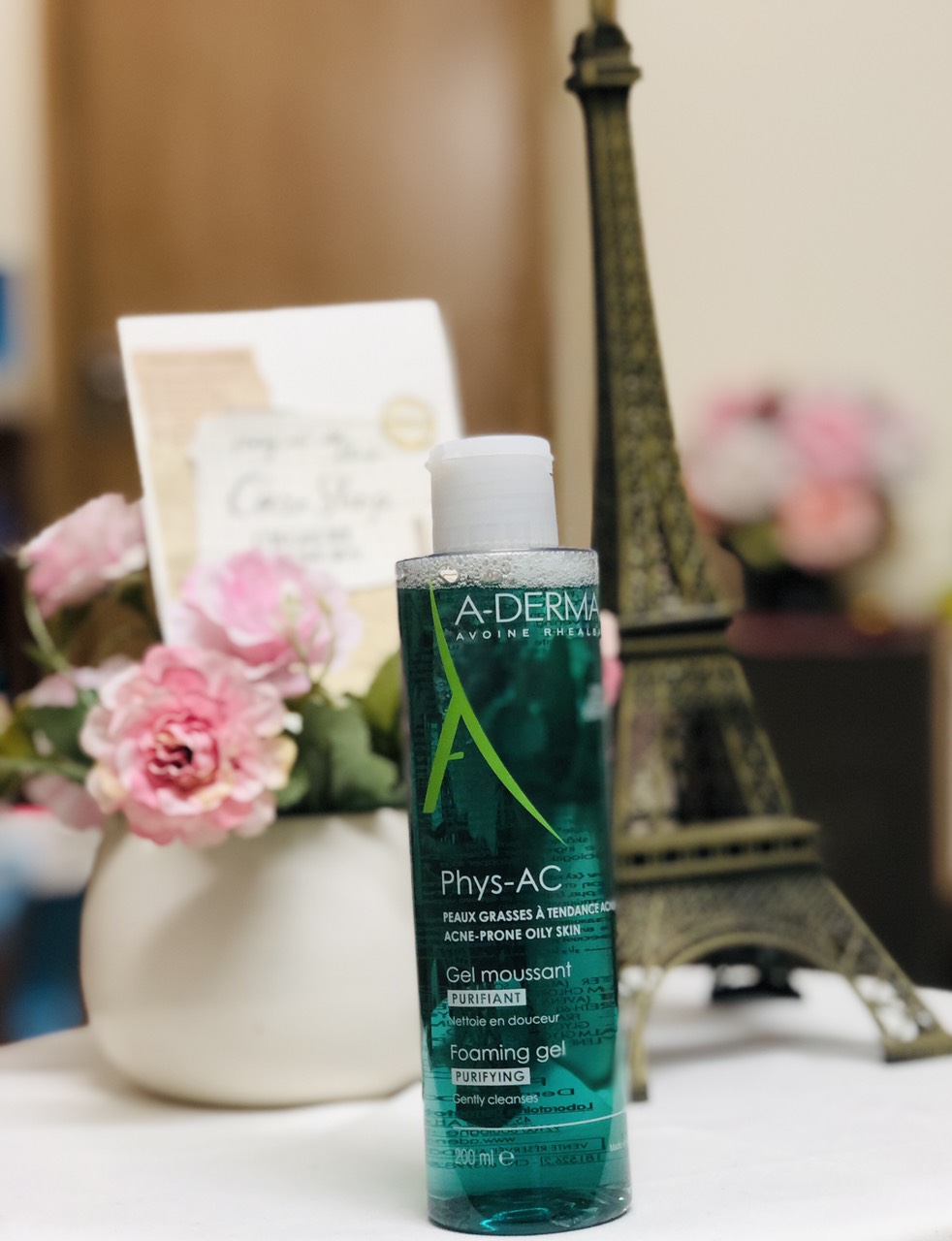 Sữa rửa mặt da dầu mụn Aderma Phys-AC Gel moussant 400ml