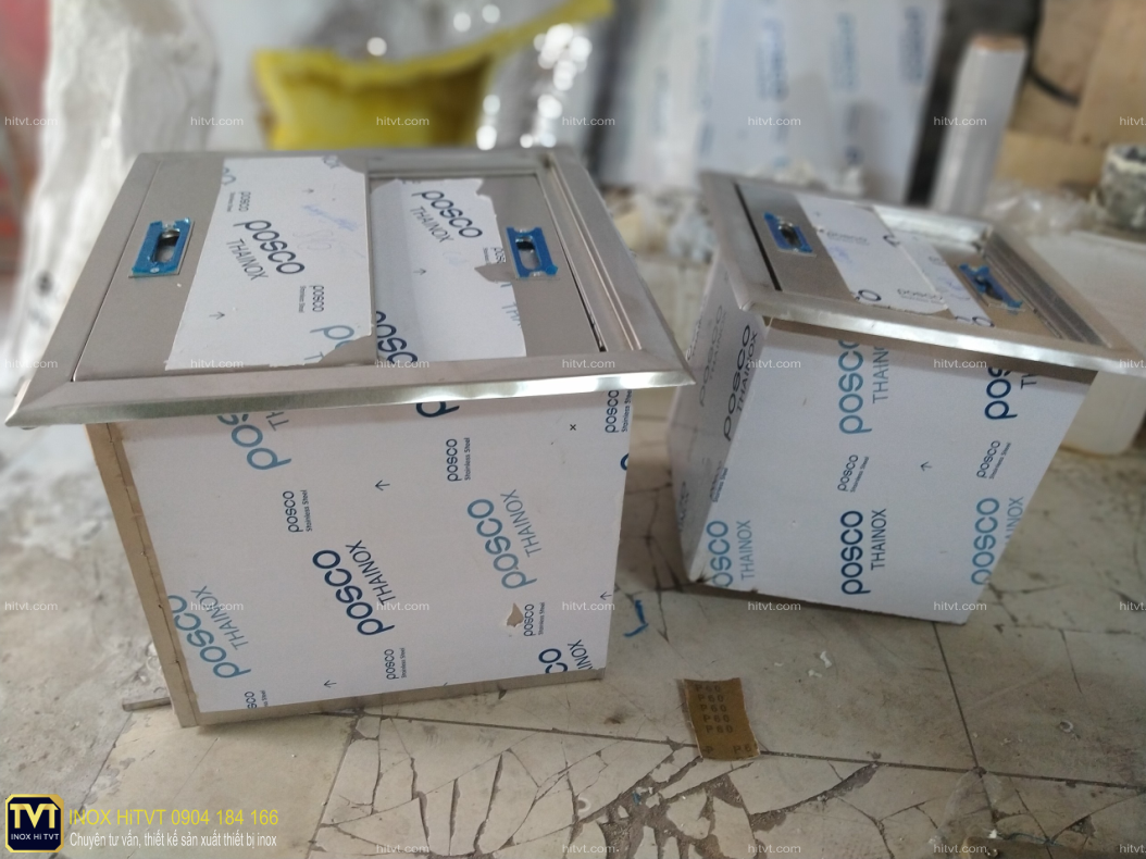 Thùng đá inox 50x40