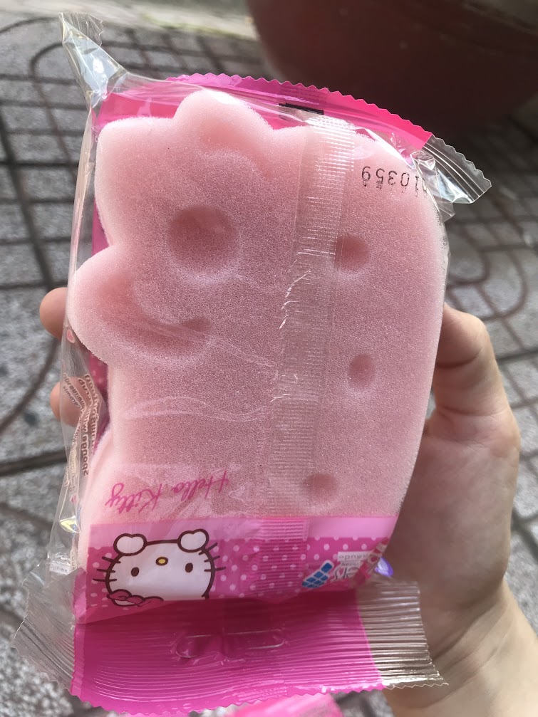 Cước rửa chén tạo bọt cute hàn quốc hello kitty