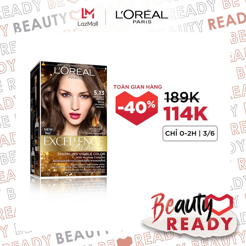 Kem nhuộm dưỡng tóc LOreal Paris Excellence Fashion 172ml giá rẻ
