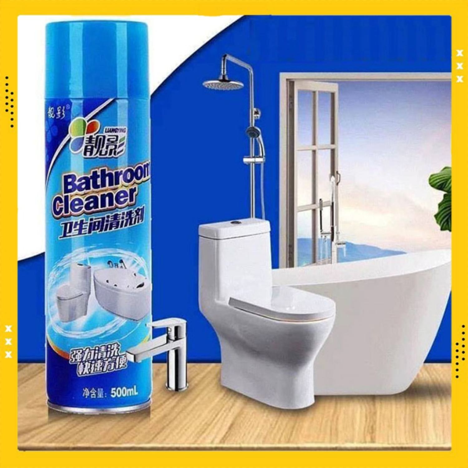Chai xịt tẩy rửa vệ sinh nhà tắm Bathroom Cleaner 500ML - Chai xịt bọt tuyết rửa bồn cầu