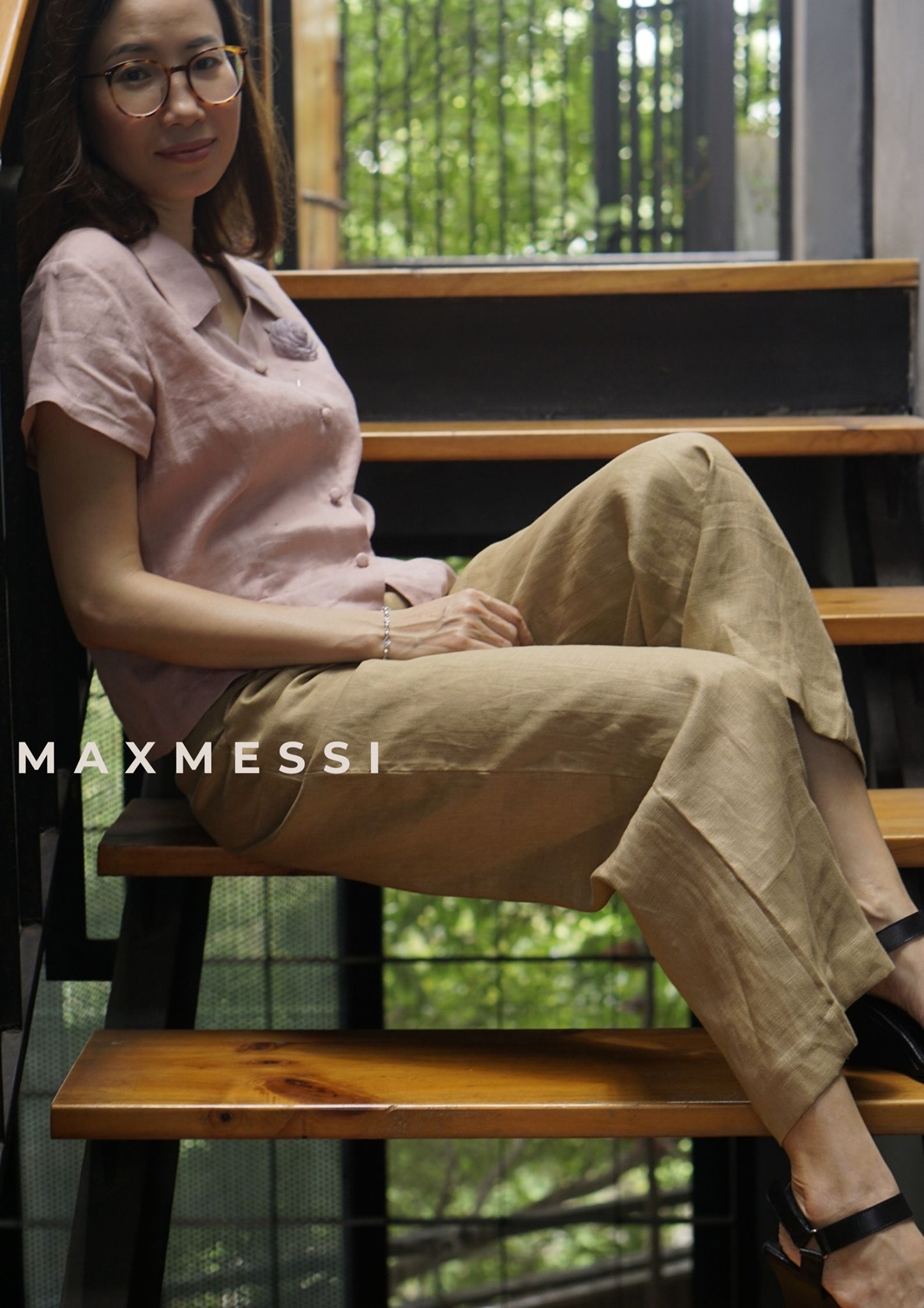 MaxMessi Áo Linen tưng cao cấp cổ bẻ ANILA