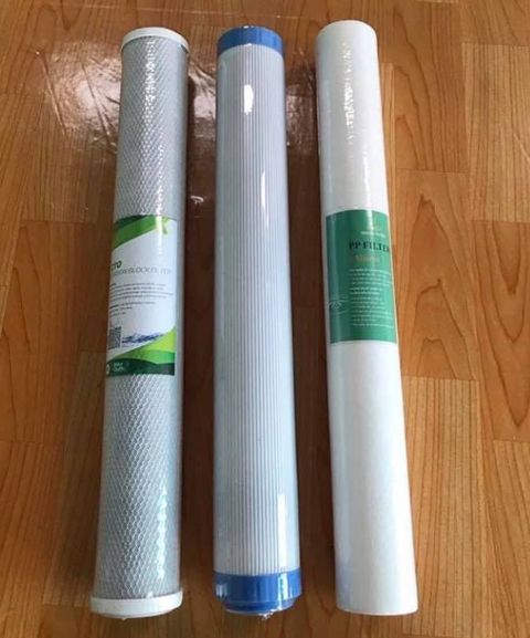 Bộ lọc thô gồm 3 lõi lọc 20 inch