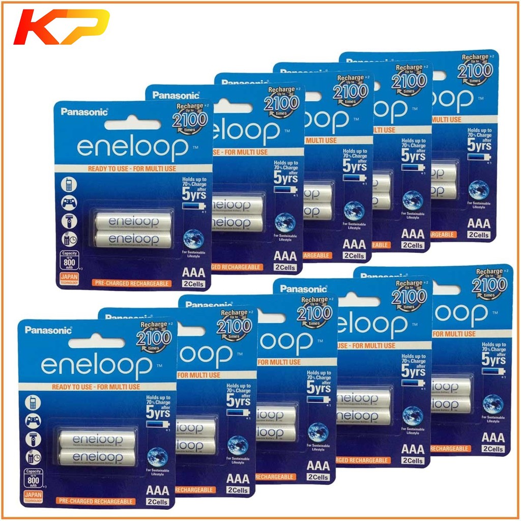 Pin sạc AAA panasonic Eneloop 800mah BK-4MCCE/2BT