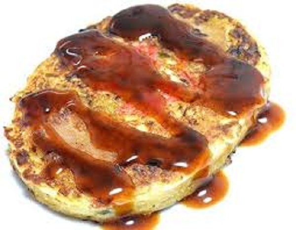 Japanese pancake (with sauce)