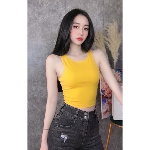 Áo ba lỗ ngược Croptop ôm body