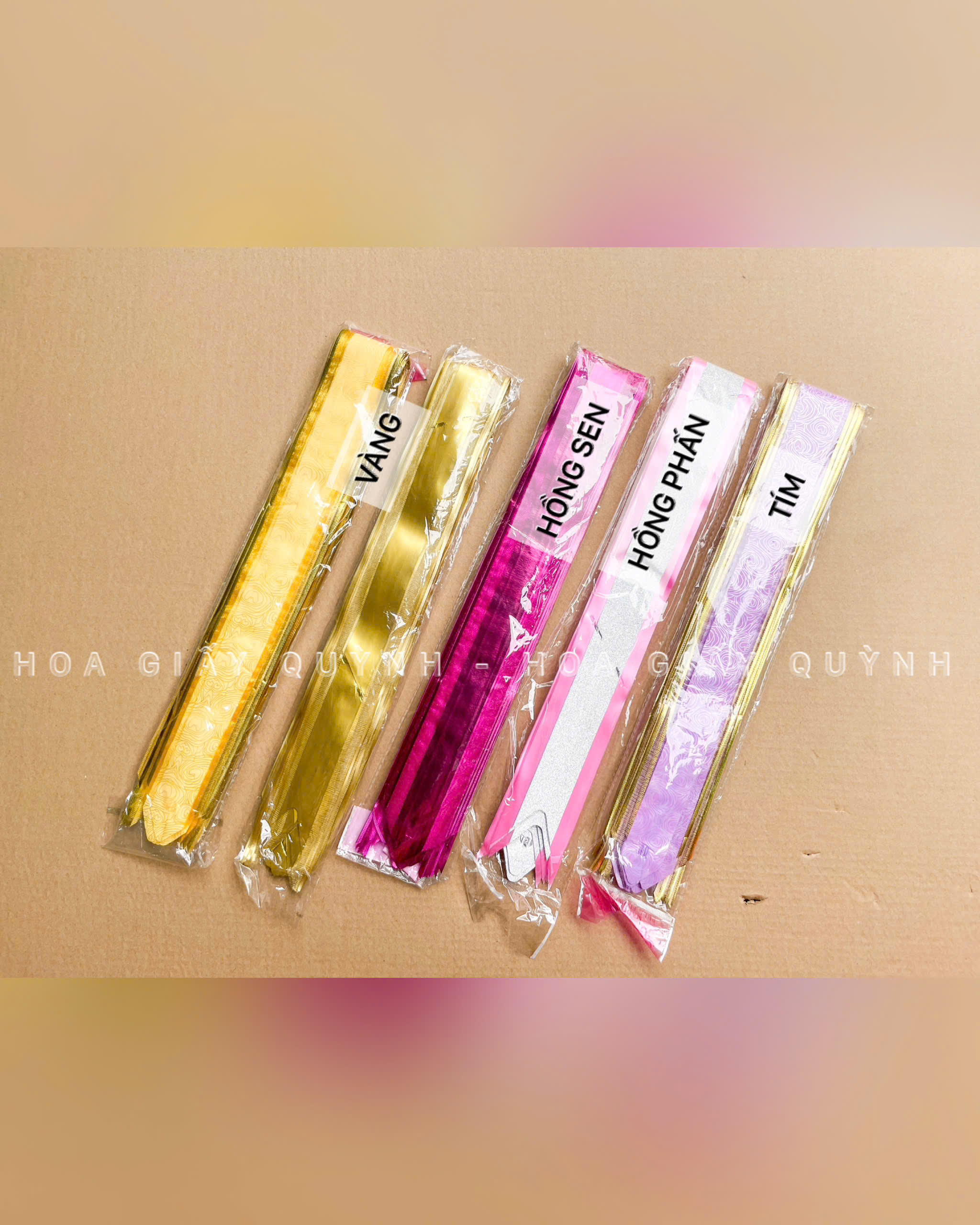 NƠ RÚT 5CM KIM SA- XẤP 10 CÁI
