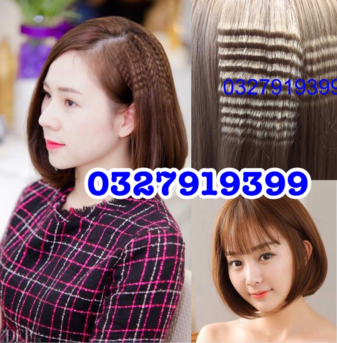 Máy bấm tóc , làm tóc thay bản cao cấp 989