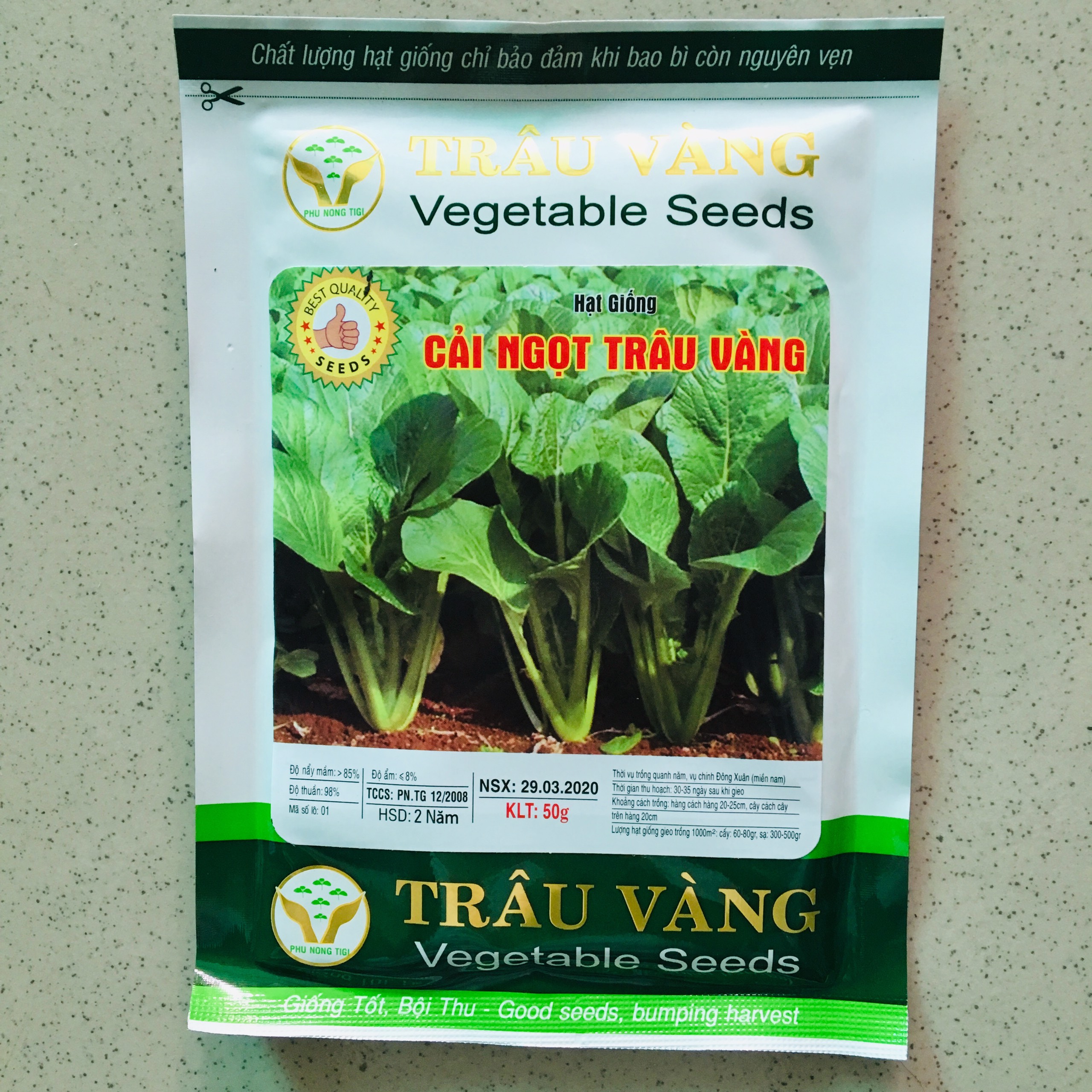 HẠT GIỐNG CẢI NGỌT GÓI 50gr