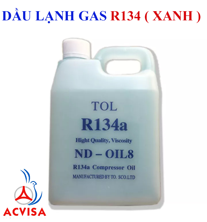 Combo Dầu Lạnh Gas R134 Can Xanh