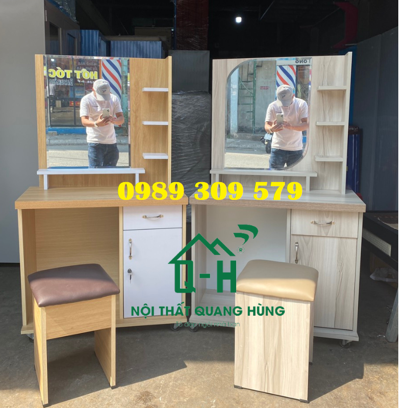 Bàn trang điểm gỗ mfc cao cấp dành cho phái đẹp hcm