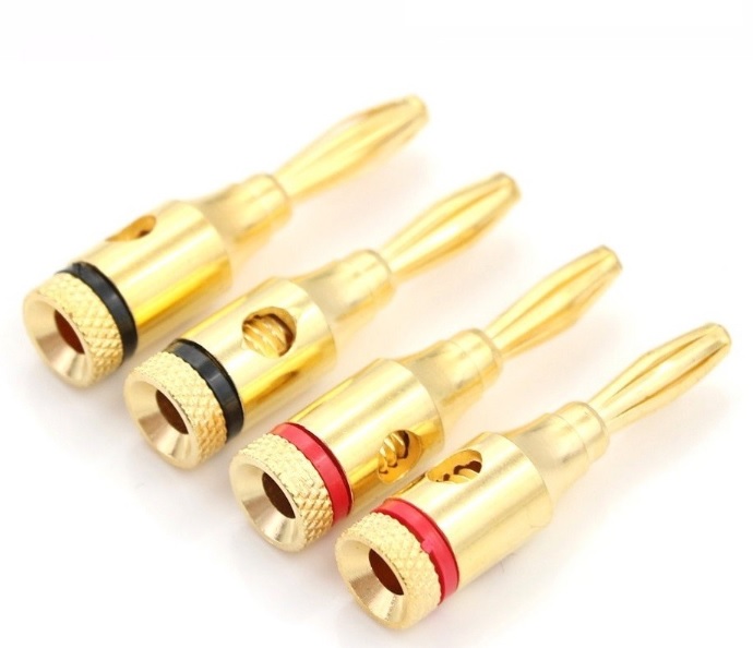 (1 cặp) Jack bắp chuối full đồng / Cọc loa / Jack thí nghiệm