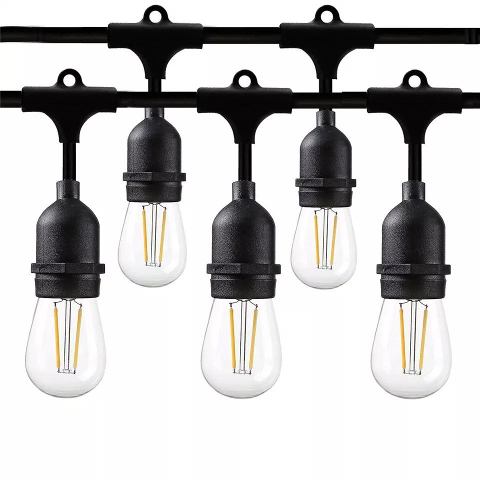[HCM]Bộ dây treo kín nước dài 10m 15 đuôi đèn e27