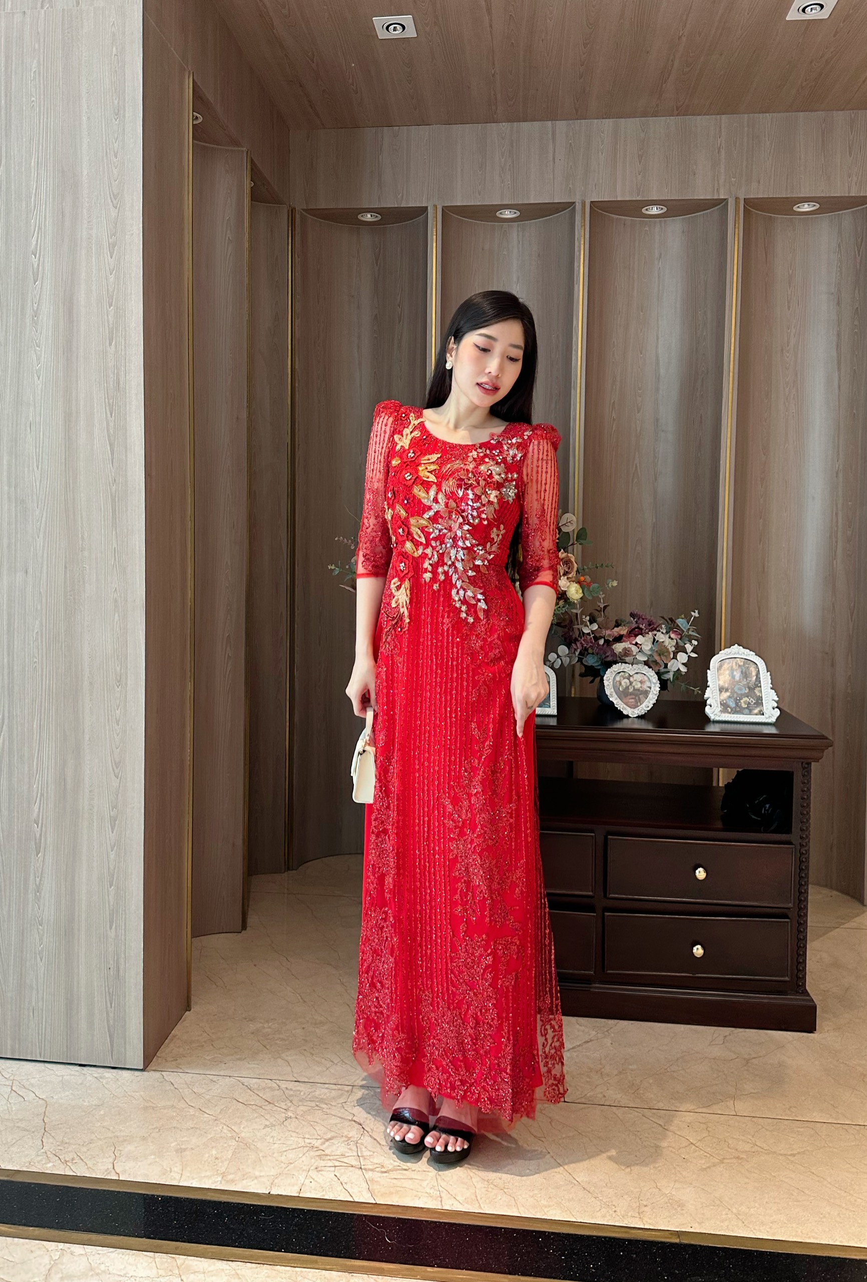 Đầm nữ dự tiệc, thiết kế sang trọng