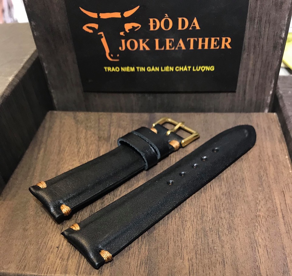 Dây đồng hồ da bò nam