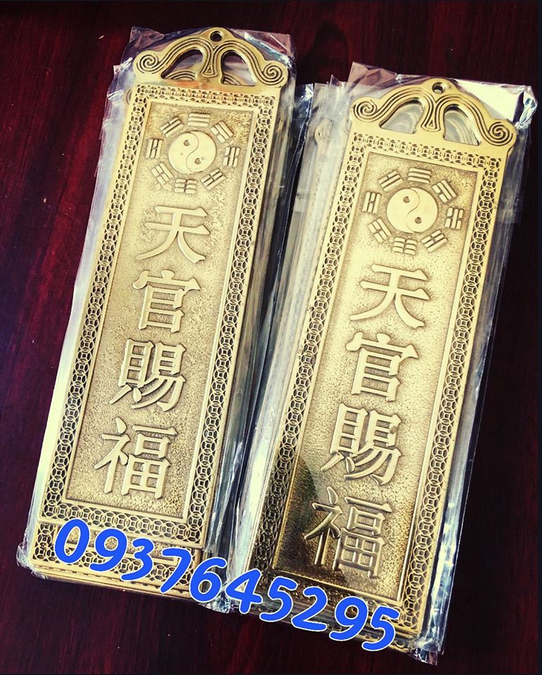Thẻ bài Thiên Quan Tứ Phước cao cấp