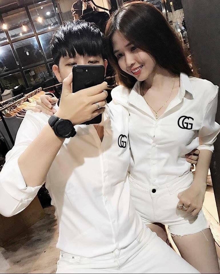 [HCM]ÁO SƠMI NAM NỮ CẶP ĐÔI MINH CHỨNG TÌNH YÊU ĐÔI LỨA sakura