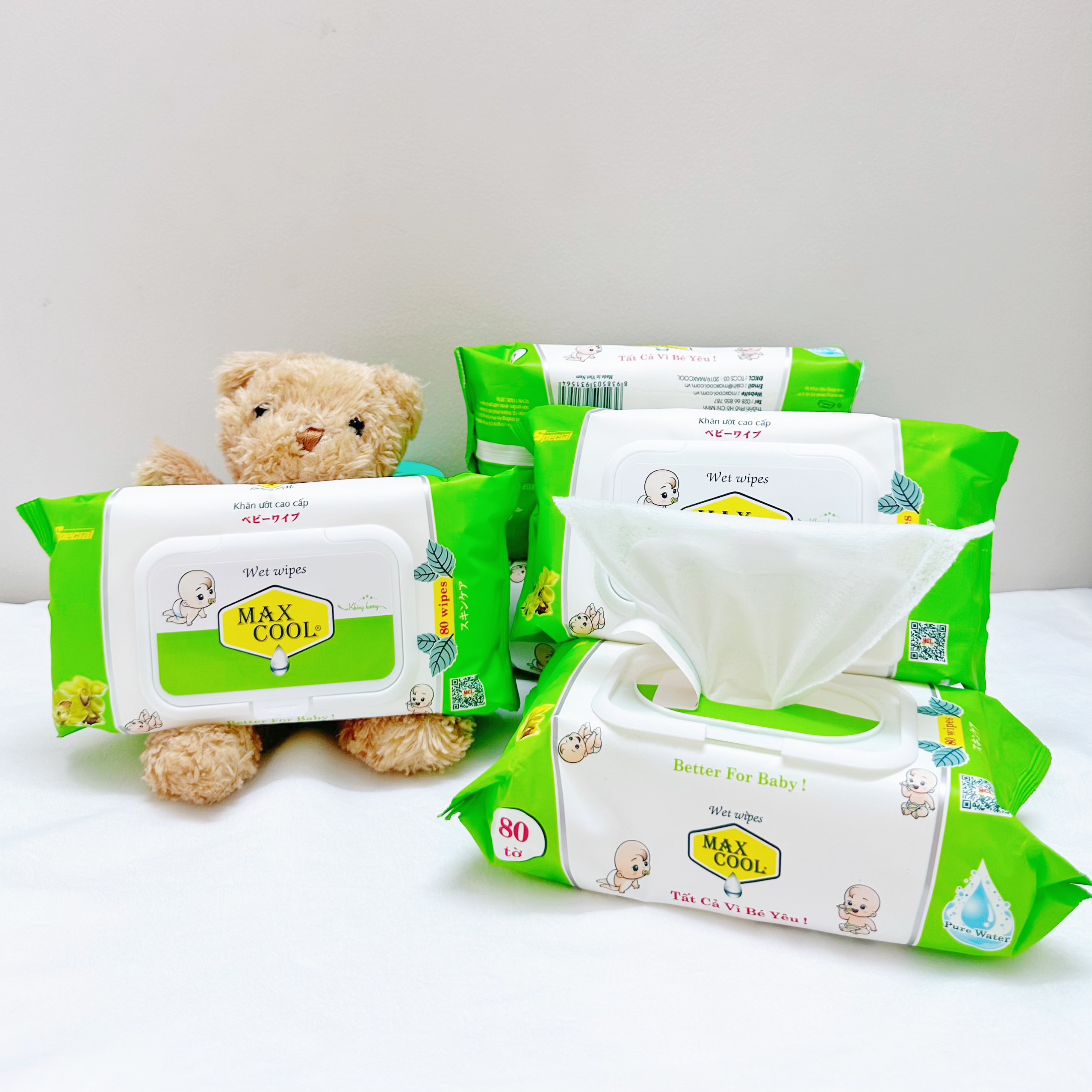 Khăn giấy ướt cao cấp 80 Tờ Max Cool (HÀNG CHÍNH HÃNG)