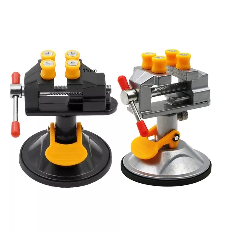 Ê tô mini để bàn dạng đế hít xoay 360 độ - Eto để bàn dụng cụ DIY