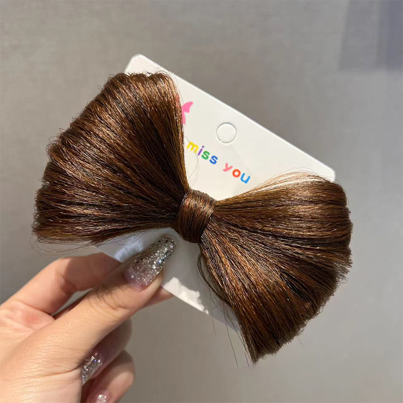 Kẹp tóc pink empress giả búi nơ dễ thương -INTL