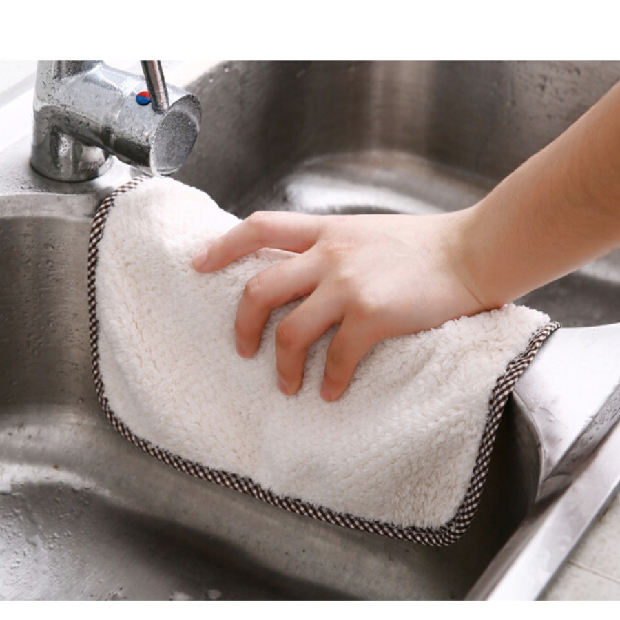 Khăn Lau Nhà Bếp Đa Năng 2 Mặt Siêu Thấm Hút size 20x20cm