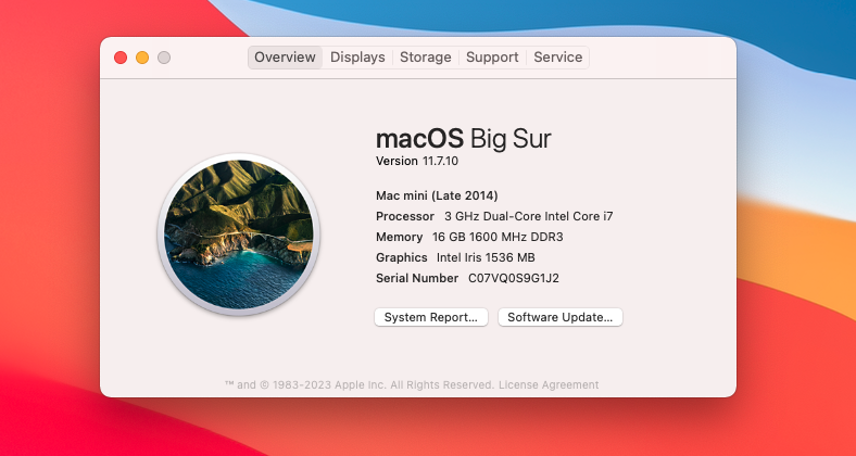 Mac Mini 2014 Core I7 / Ram 16Gb/SSD1TB