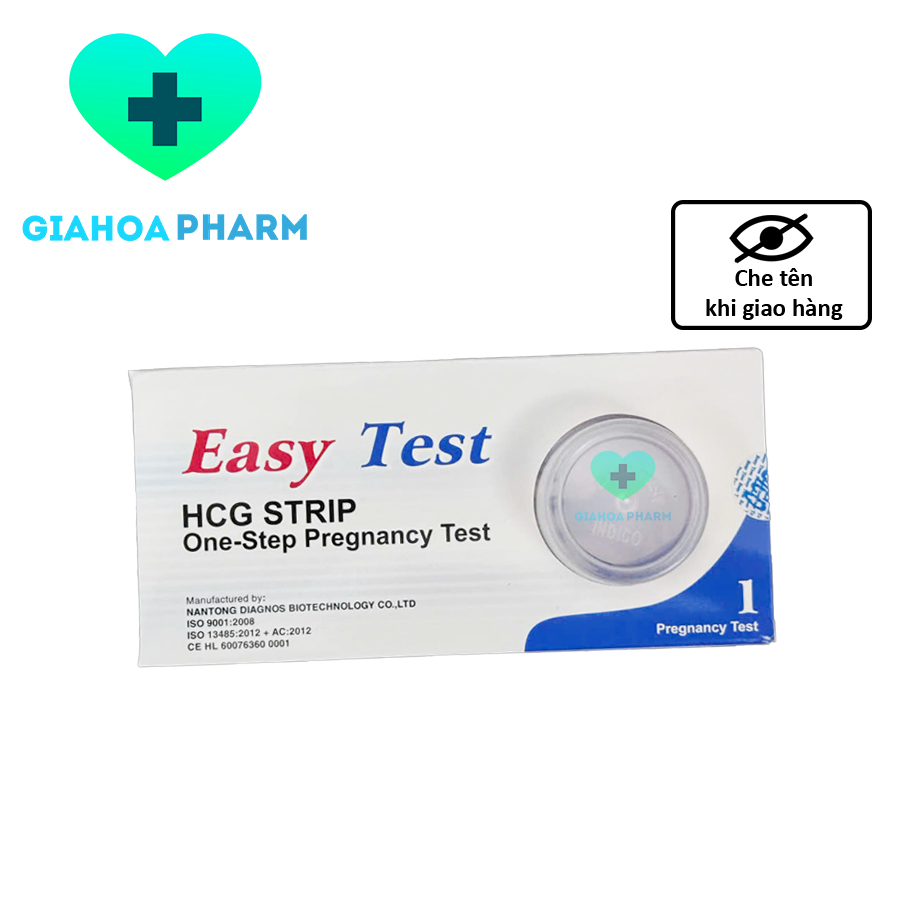 [CHÍNH HÃNG] Que thử thai nhanh Easy HCG Strip One Step Pregnancy Test dụng cụ phát hiện thai sớm, chính xác [HỎA TỐC]