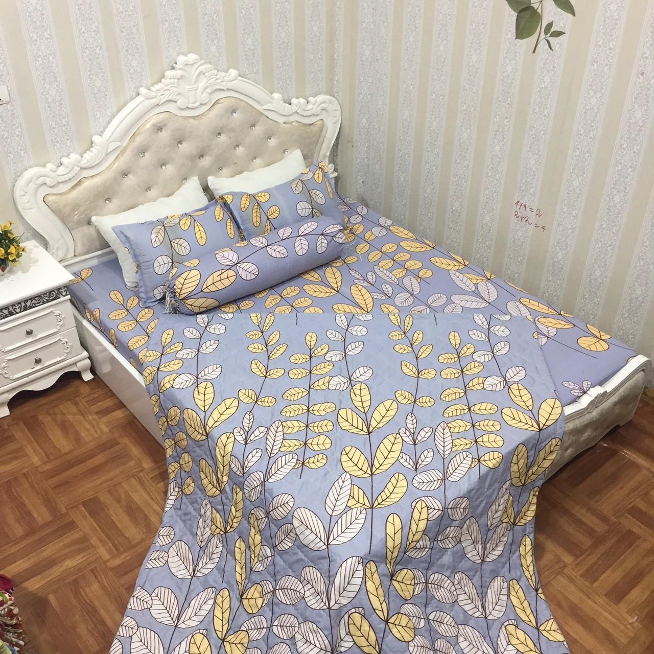 Set 5 món chăn hè - Ga chun - Áo Gối - Đủ Size (RVT)