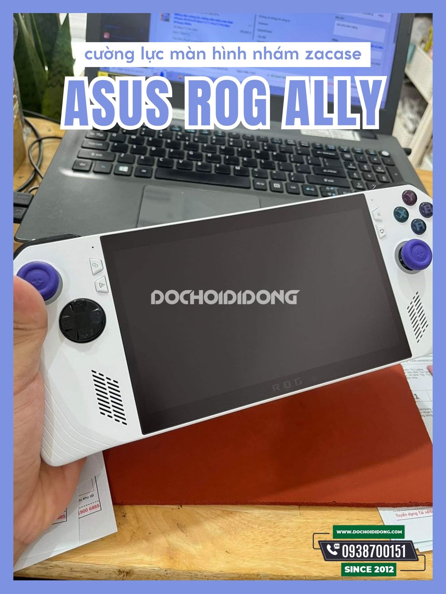 Miếng dán cường lực Máy chơi game ROG Ally (2023) RC71L Zacase