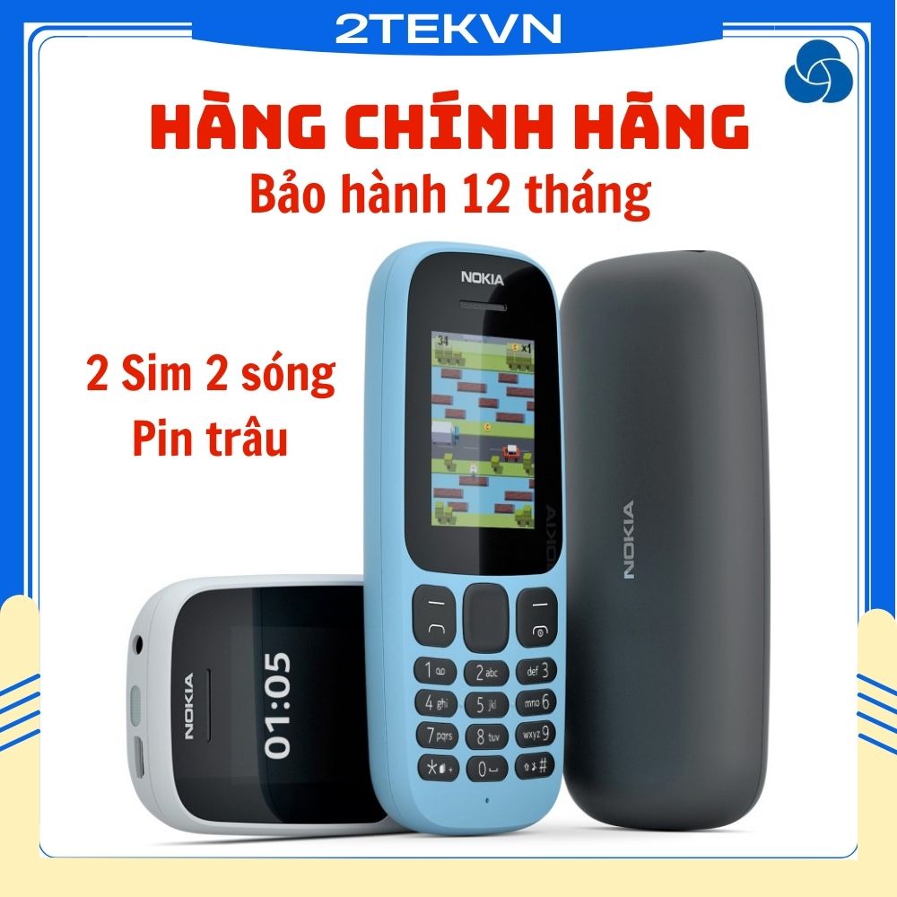 Điện thoại 2 sim giá rẻ Nokia 105 (2017) pin khủng