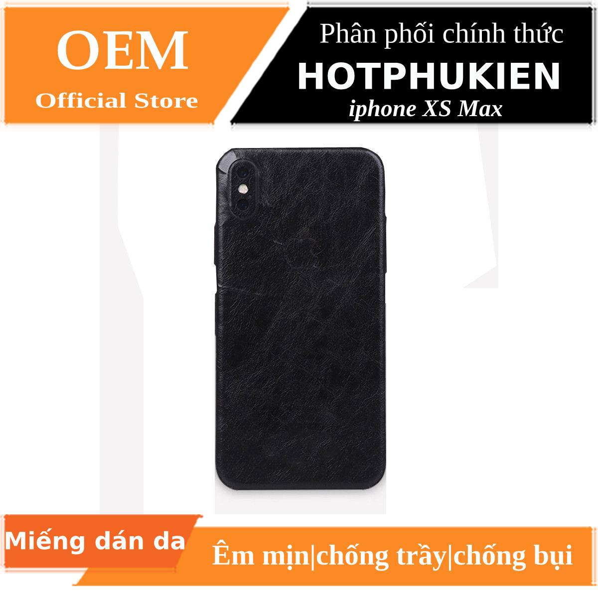 [HCM]Miếng dán da mặt lưng cho iPhone Xs Max sang trọng bảo vệ 360 độ chống trầy xước - Phân phối bởi Hotphukien
