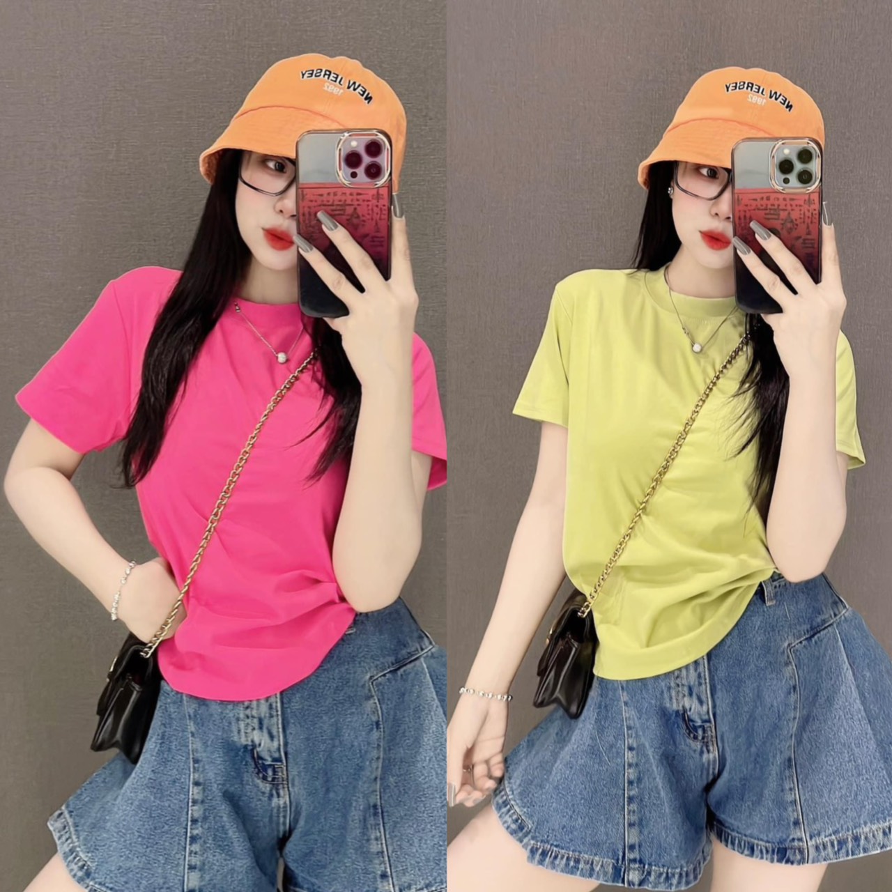 Áo thun nữ dáng ôm nhẹ Babytee Trơn