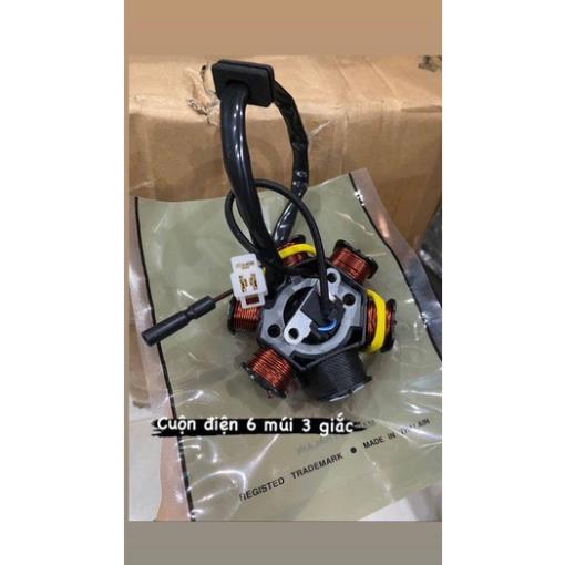 Cuộn điện 6 múi xe máy handtool dream - wave, lửa 6 cục 5 lớp
