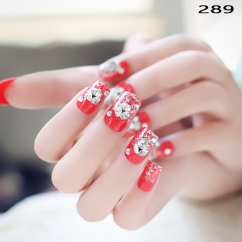 Bộ 24 Móng tay giả , nail giả A9 (kèm keo dán móng)