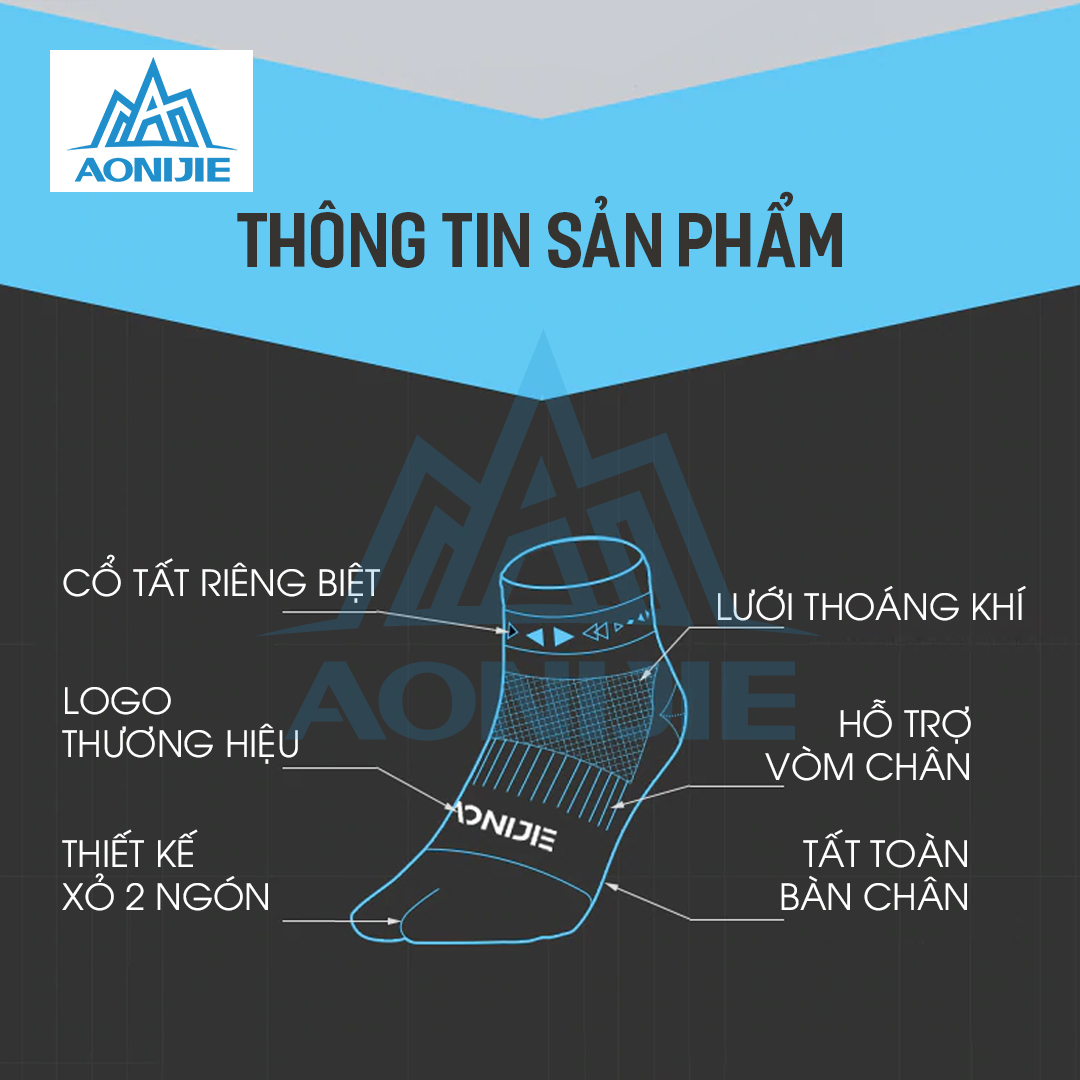 Combo 2 Đôi Tất Thể Thao Xỏ 2 Ngón E4805