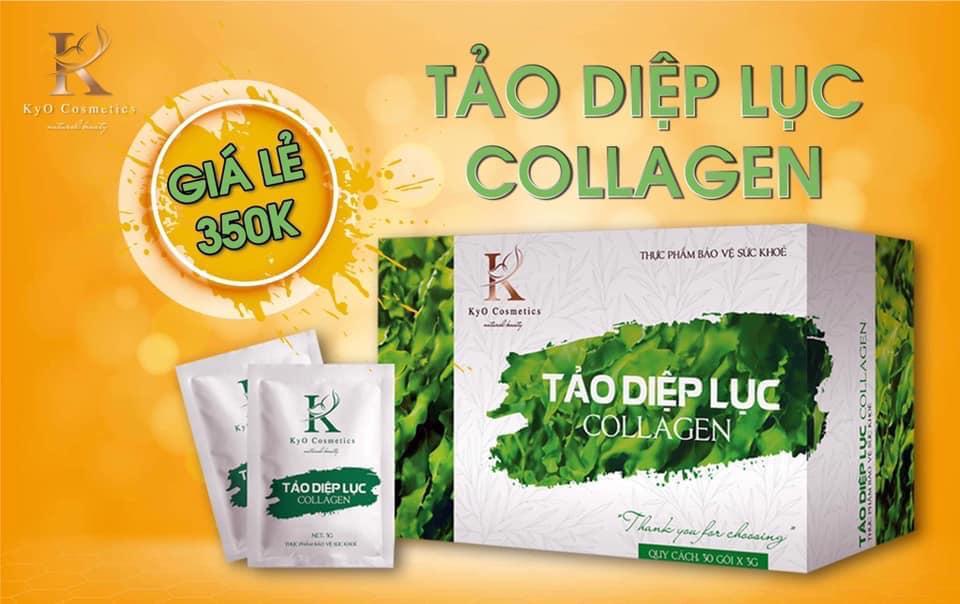 Tảo Diệp Lục Collagen KYO sáng da mờ nám