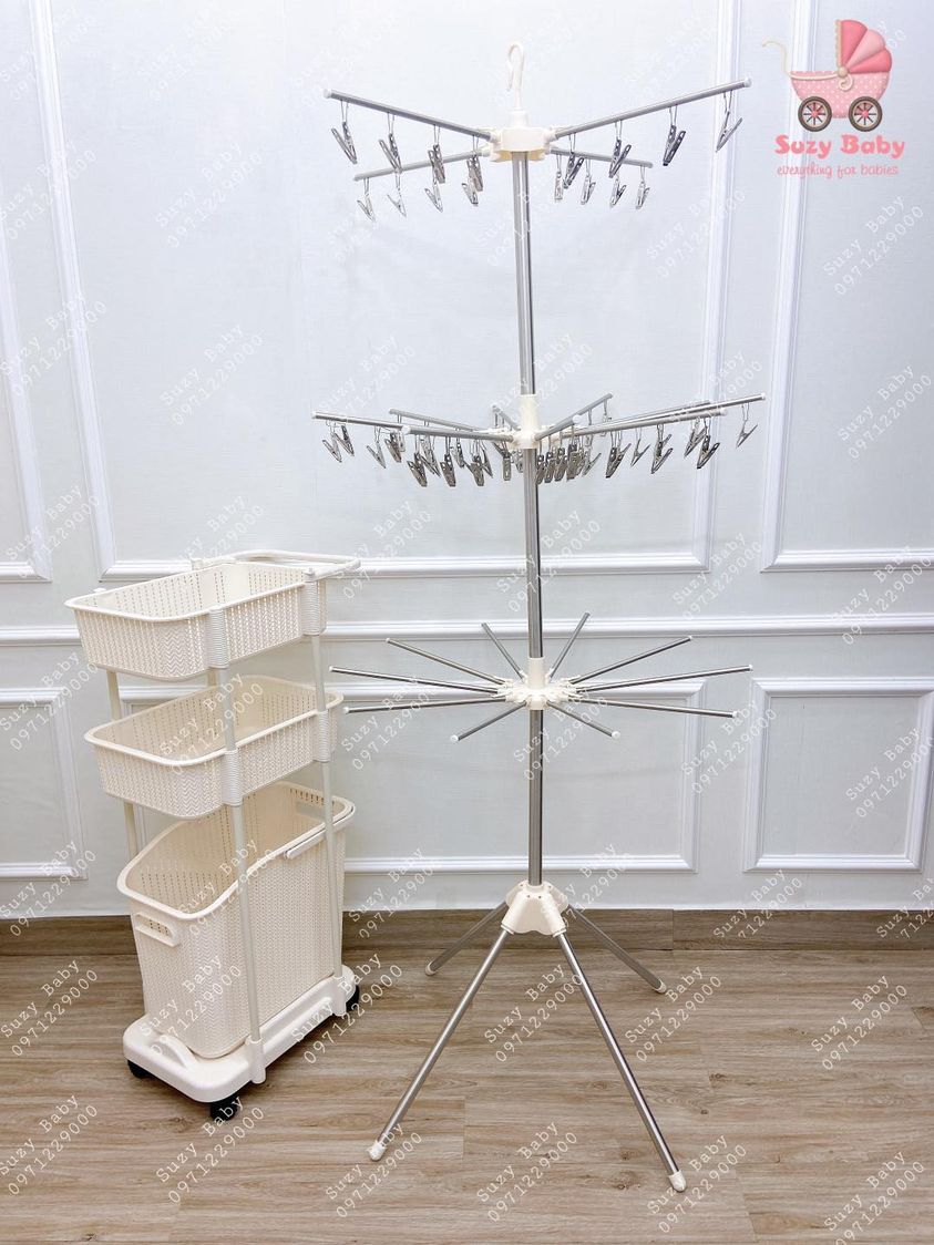 CÂY PHƠI INOX ĐA NĂNG 3 TẦNG