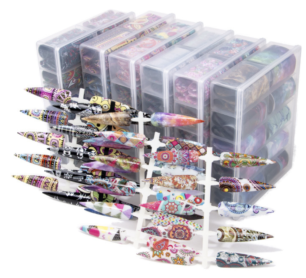 Foil Trang Trí Móng Set AB Hộp 10 Ô