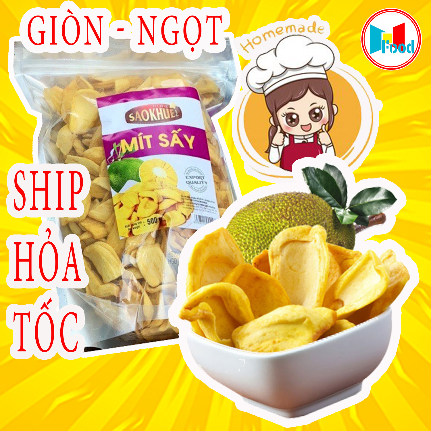 Mít sấy giòn - mít thái ( hàng xuất khẩu : giòn,ngọt,miếng nguyên cánh)