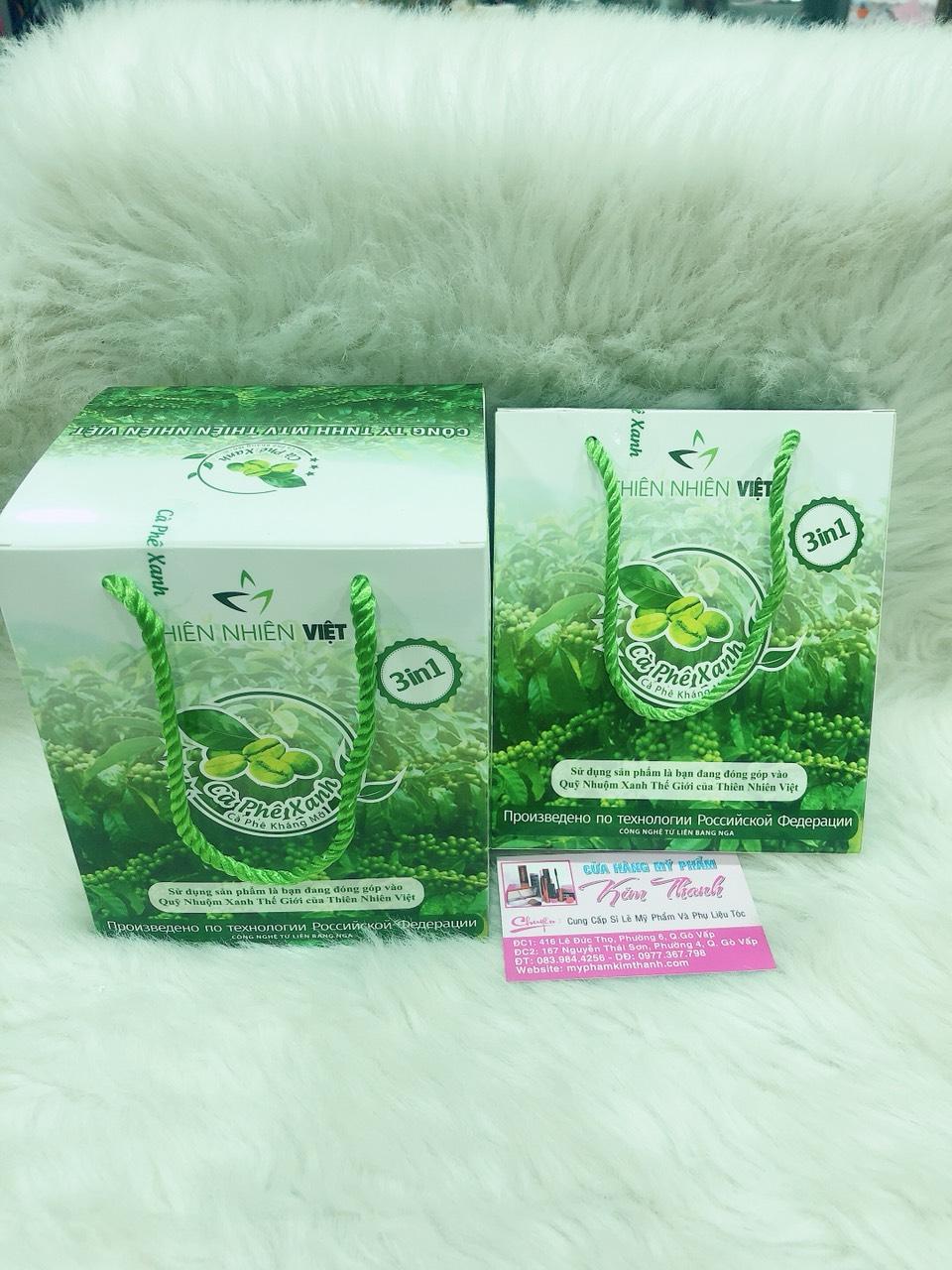 Cà phê xanh giảm mỡ Thiên Nhiên Việt hộp 20 gói