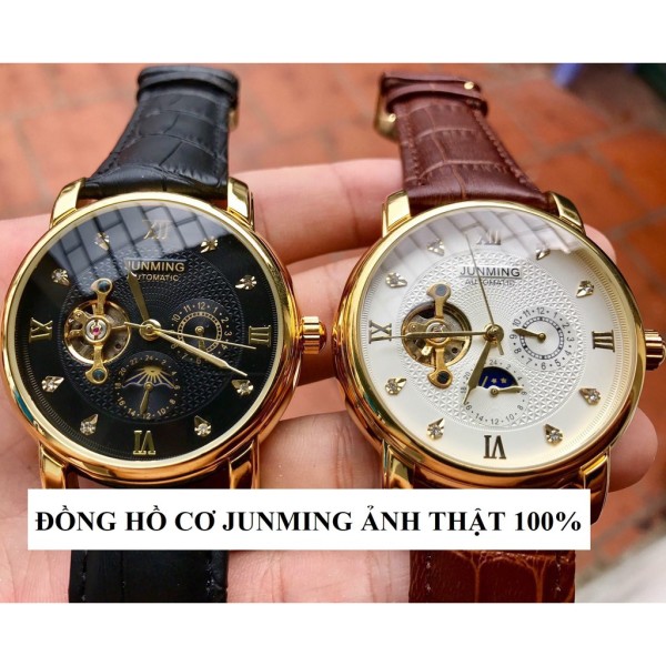 Đồng Hồ Cơ Nam Tự Động AUTOMATIC Chính Hãng JUNMING TD1 Dây Da Cao Cấp Thời Trang Sang Trọng Đẹp Giá Rẻ bán chạy