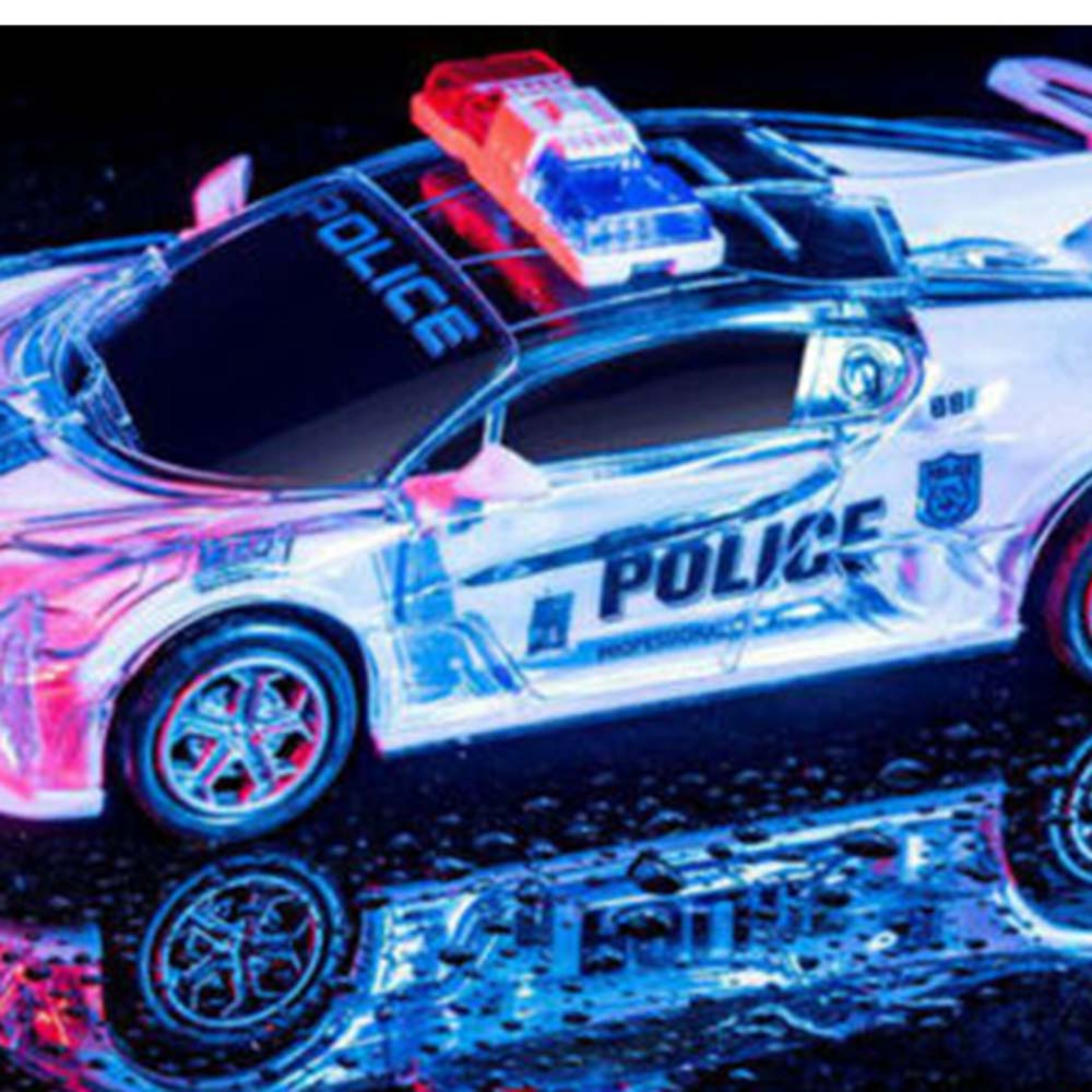 Đồ chơi ô tô cảnh sát có âm nhạc và đèn led làm quà tặng cho bé trai - INTL
