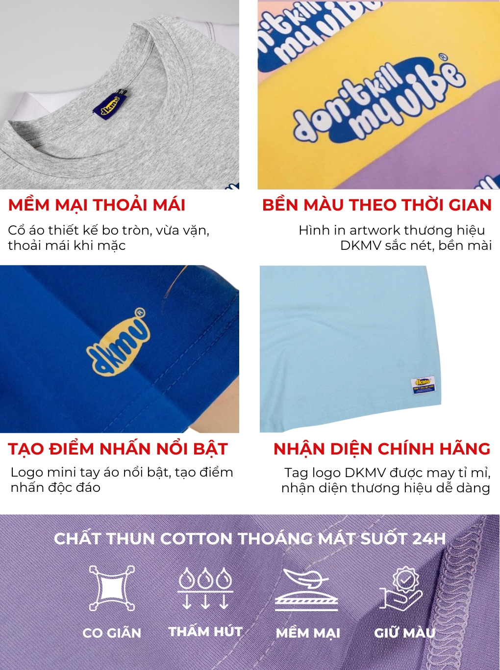 DKMV Áo local brand tone nhiều màu - DKMV Tee Basic | K01-T6
