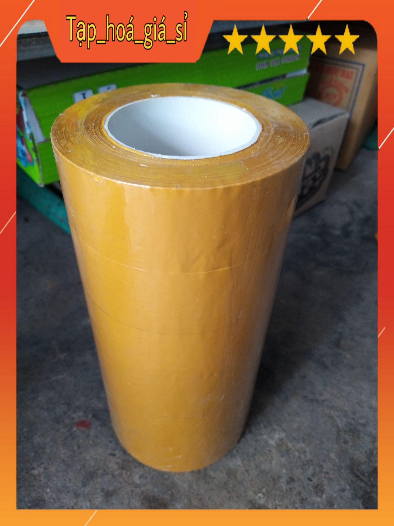 Băng keo dán thùng lõi nhựa,vàng đục 500g
