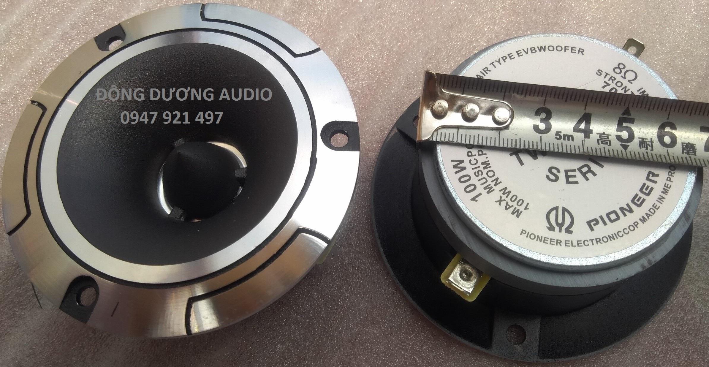 Loa treble pioneer màng nano - 3 lỗ vít - giá 02 loa
